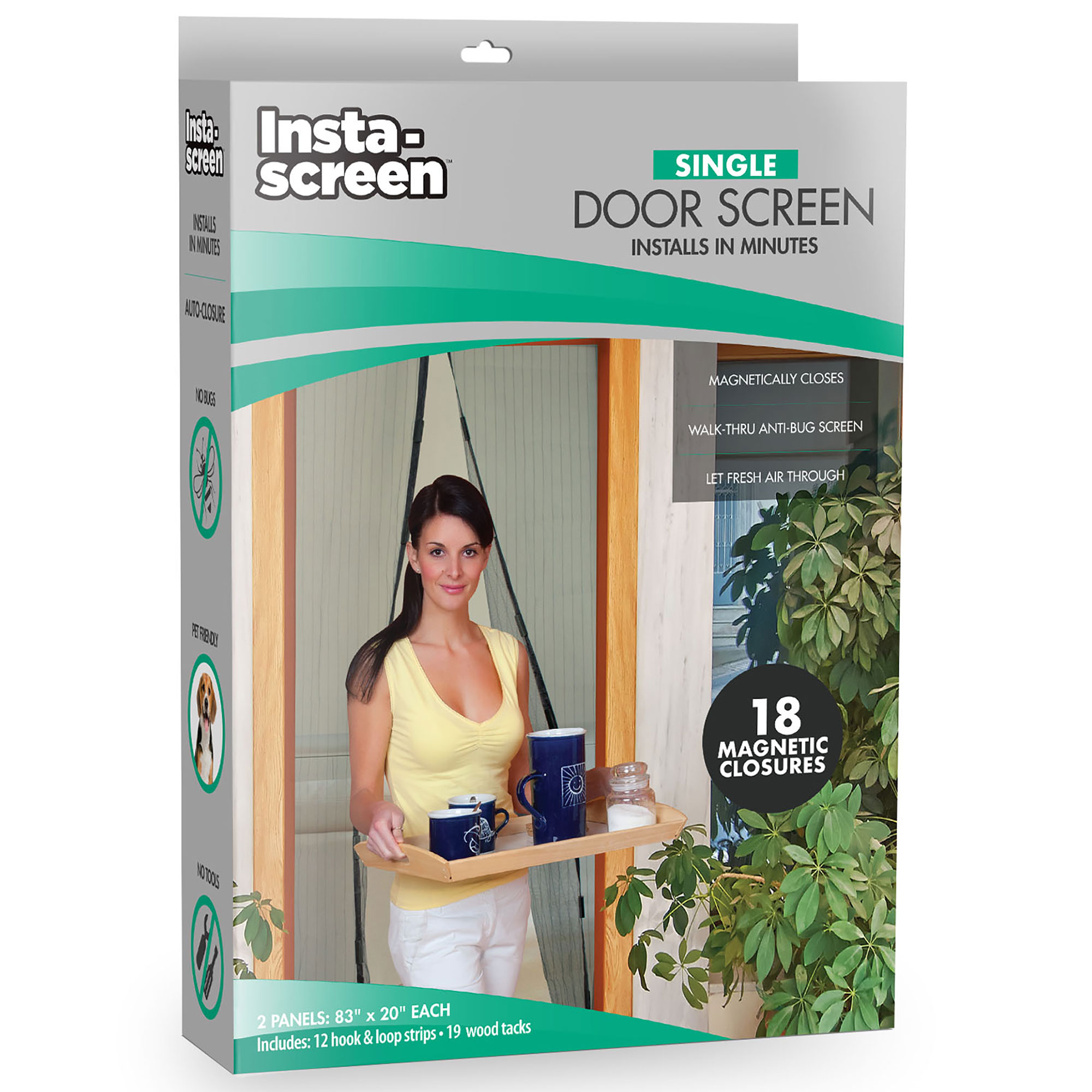 Insta-Screen Magnetic Doorway Screen